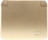 Розетка СВЕТОЗАР "ГАММА" с заземлением, одинарная с крышкой, без вставки и рамки, цвет золотой металлик, 16А/~250В - Розетка СВЕТОЗАР "ГАММА" с заземлением, одинарная с крышкой, без вставки и рамки, цвет золотой металлик, 16А/~250В
