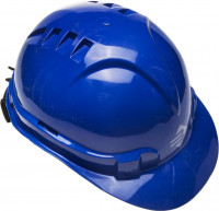Каска защитная ЗУБР «Эксперт» храповый механизм регулировки размера, синяя