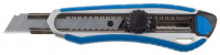 Нож ЗУБР«Эксперт», двухкомпонентный корпус, с механическим фиксатором, с сегментированным лезвием 18 мм, сталь У8А.