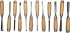 Набор STAYER «Profi»: Стамески фигурные с деревянной ручкой, 12шт - Набор STAYER «Profi»: Стамески фигурные с деревянной ручкой, 12шт