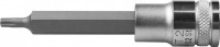 Торцовая бита-головка KRAFTOOL «Industrie Qualitat», удлиненная, материал S2, TORX, сатинированная, 1/2", Т25
