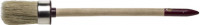Кисть круглая ЗУБР "УНИВЕРСАЛ - МАСТЕР", светлая щетина, деревянная ручка, №6х30 мм