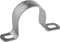 Скобы СВЕТОЗАР металлические для крепления металлорукава d=25 мм, двухлапковые, 50шт