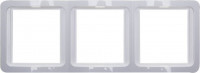Панель СВЕТОЗАР «Гамма» накладная, вертикальная, цвет светло-серый металлик, 2 гнезда