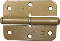 Петля накладная стальная "ПН-85", цвет золотой металлик, правая, 85мм