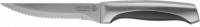 Нож LEGIONER "FERRATA" для стейка, рукоятка с металлическими вставками, лезвие из нержавеющей стали, 110 мм