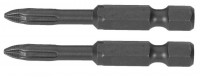 Биты KRAFTOOL «ЕХPERT» торсионные кованые, обточенные, Cr-Mo сталь, тип хвостовика E 1/4", PZ1, 50мм, 2шт