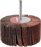 Круг шлифовальный ЗУБР «Мастер» веерный лепестковый, на шпильке, тип КЛО, зерно-электрокорунд нормальный, P60, 40х80мм