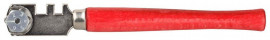 Стеклорез JOBO роликовый, 6 режущих элементов, с деревянной ручкой - Стеклорез JOBO роликовый, 6 режущих элементов, с деревянной ручкой