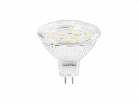 Лампа светодиодная "LED technology", цоколь GU5.3, теплый белый свет (3000К), 220В - Лампа светодиодная "LED technology", цоколь GU5.3, теплый белый свет (3000К), 220В