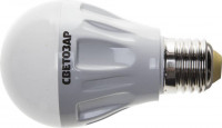 Лампа СВЕТОЗАР светодиодная "LED technology", цоколь E27(«Стандарт»), теплый белый свет (2700К), 220В, 6Вт (50)