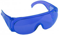 Очки STAYER «Standard» защитные, поликарбонатная монолинза с боковой вентиляцией, голубые