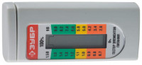 Тестер уровня заряда батарей ЗУБР для элементов питания ААА, АА, С, D, LR44, 6LR61(корунд)