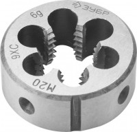 Плашка ЗУБР «Мастер» круглая ручная для нарезания метрической резьбы, мелкий шаг, М20 x 1,5