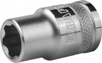 Торцовая головка KRAFTOOL «Industrie Qualitat», Cr-V, SUPER-LOCK, хромосатинированная, 1/2", 13 мм
