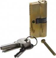 Механизм ЗУБР «Мастер» цилиндровый, тип "ключ-ключ", цвет латунь, 5-PIN, 60мм