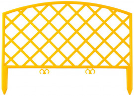 Забор декоративный GRINDA "ПЛЕТЕНЬ", 24x320см, желтый - Забор декоративный GRINDA "ПЛЕТЕНЬ", 24x320см, желтый