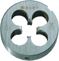 Плашка ЗУБР «Эксперт» круглая машинно-ручная для нарезания метрической резьбы, М12 x 1,75