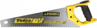 Ножовка STAYER «Master» "ТАЙГА" по дереву, пластиковая ручка, прямой крупный зуб, 5 TPI (5 мм), 400 мм