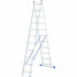 Лестница, 2 х 11 ступеней, алюминиевая, двухсекционная СИБРТЕХ Pоссия - Лестница, 2 х 11 ступеней, алюминиевая, двухсекционная СИБРТЕХ Pоссия