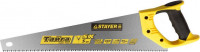 Ножовка STAYER «Master» "ТАЙГА" по дереву, пластиковая ручка, прямой крупный зуб, 5 TPI (5 мм), 450 мм