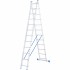 Лестница, 2 х 12 ступеней, алюминиевая, двухсекционная СИБРТЕХ Pоссия - Лестница, 2 х 12 ступеней, алюминиевая, двухсекционная СИБРТЕХ Pоссия