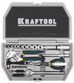 Набор KRAFTOOL «Industry» Слесарно-монтажный инструмент, 38 предметов 