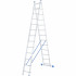 Лестница, 2 х 13 ступеней, алюминиевая, двухсекционная СИБРТЕХ Pоссия - Лестница, 2 х 13 ступеней, алюминиевая, двухсекционная СИБРТЕХ Pоссия