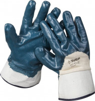 Перчатки ЗУБР «Мастер» рабочие с нитриловым покрытием ладони, размер L (9)