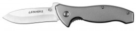 Нож STAYER «Profi» складной, с металлической рукояткой, большой - Нож STAYER «Profi» складной, с металлической рукояткой, большой