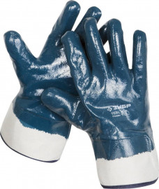 Перчатки ЗУБР «Мастер» рабочие с полным нитриловым покрытием, размер L (9) - Перчатки ЗУБР «Мастер» рабочие с полным нитриловым покрытием, размер L (9)