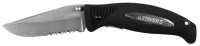Нож STAYER «Profi» складной,серрейторная заточка, эргономичная пластиковая рукоятка, лезвие 80 мм