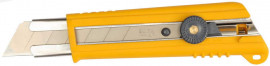 Нож OLFA с выдвижным лезвием, с противоскользящим покрытием, фиксатор, 25 мм - Нож OLFA с выдвижным лезвием, с противоскользящим покрытием, фиксатор, 25 мм
