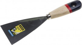 Шпательная лопатка STAYER «Profi» c нержавеющим полотном, деревянная ручка, 80 мм - Шпательная лопатка STAYER «Profi» c нержавеющим полотном, деревянная ручка, 80 мм