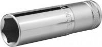 Торцовая головка KRAFTOOL «Industrie Qualitat», удлиненная, Cr-V, FLANK, хромосатинированная, 1/2", 19 мм