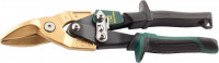 Ножницы KRAFTOOL TITAN по твердому мет, двойная рычаж передача, Cr-Mo, титан покрытие, двухкомп ручка, правые, 250 мм