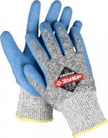 Перчатки ЗУБР «Эксперт» для защиты от порезов, с рельефным латексным покрытием, размер L (9)