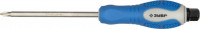 Отвертка ЗУБР «Профи» "Авто", ударная, сквозной Cr-Mo стержень с усилителем под ключ, двухкомп. рукоятка, PH №1, 100 мм