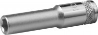 Торцовая головка KRAFTOOL «Industrie Qualitat», удлиненная, Cr-V, FLANK, хромосатинированная, 1/4", 6 мм