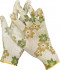Перчатки GRINDA садовые, прозрачное PU покрытие, 13 класс вязки, бело-зеленые, размер M - Перчатки GRINDA садовые, прозрачное PU покрытие, 13 класс вязки, бело-зеленые, размер M
