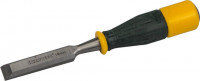 Стамеска KRAFTOOL «Expert» упрочненное полотно, ударочпрочная двухкомп ручка, стальной затыльник для ударных работ,18 мм