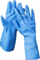 Перчатки ЗУБР «Эксперт» нитриловые, повышенной прочности, с х/б напылением, размер L