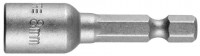 Бита STAYER «Profi» с торцовой головкой, "Нат-драйвер", магнитная, тип хвостовика - E 1/4", длина 48 мм, 8мм, 1шт