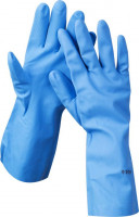 Перчатки ЗУБР «Эксперт» нитриловые, повышенной прочности, с х/б напылением, размер M