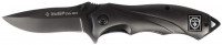 Нож ЗУБР «Премиум» "ТИТАН" складной, эргономичная цельнометаллическая рукоятка, 210 мм/лезвие 80 мм