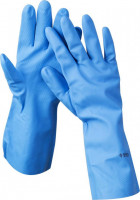 Перчатки ЗУБР «Эксперт» нитриловые, повышенной прочности, с х/б напылением, размер XL