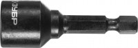 Бита ЗУБР «Профи» "Нат-драйвер" с торцовой головкой, магнитная, хвостовик E 1/4", L=50мм, 12мм, 1шт