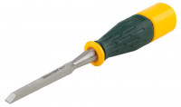 Стамеска KRAFTOOL «Expert» упрочненное полотно, ударочпрочная двухкомп ручка, стальной затыльник для ударных работ,8 мм