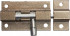 Задвижка накладная для окон и мебели "ШП-50 КМЦ", цвет коричневый металлик/цинк, 50мм - Задвижка накладная для окон и мебели "ШП-50 КМЦ", цвет коричневый металлик/цинк, 50мм