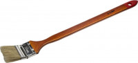 Кисть радиаторная угловая ЗУБР "УНИВЕРСАЛ-МАСТЕР", светлая натуральная щетина, деревянная ручка, 50 мм